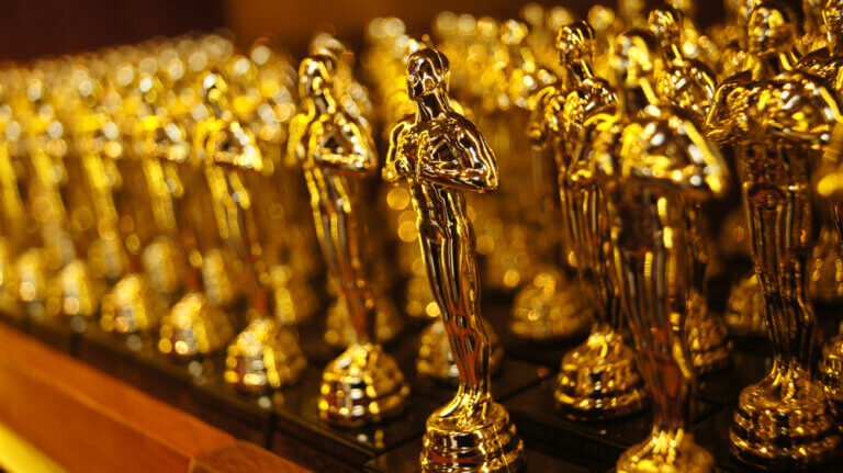 An army of Oscars waiting to go to their rightful winning nominees.