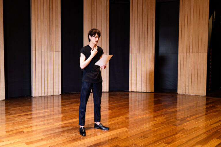 An actor returning to live performance after time away from the industry.