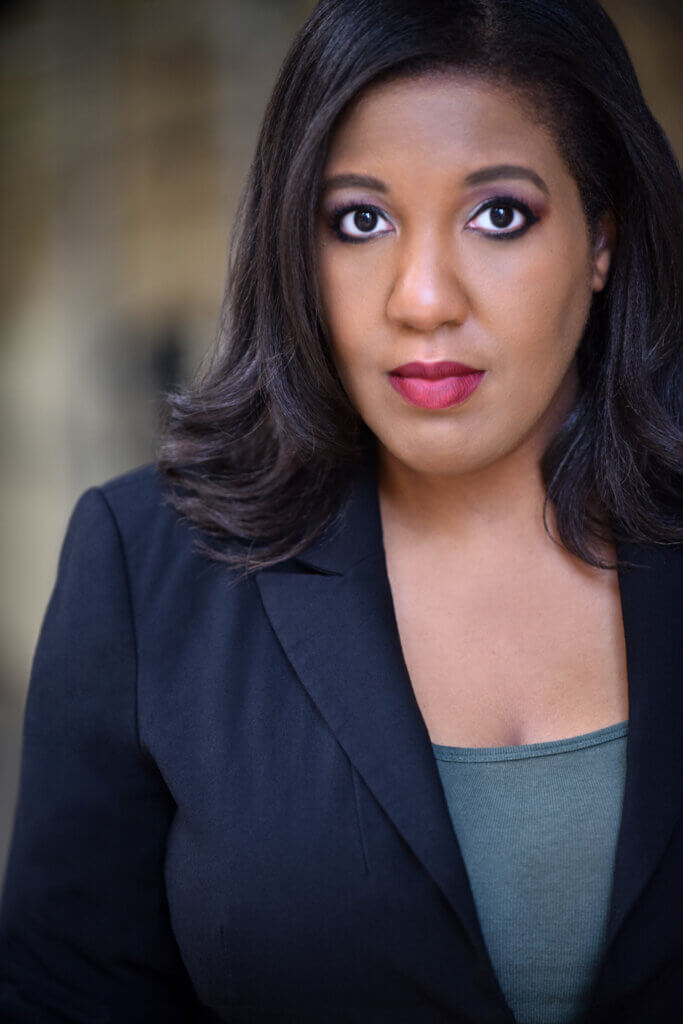 Casting Networks Discover Film Actors Winner Bernice Wallace looking professional in a blazer.