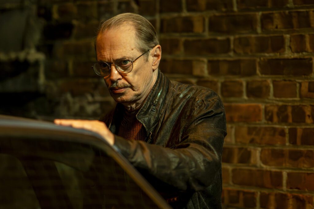 Steve Buscemi wearing a leather jacket at night as “Kollmick” in the Dark Comedy, Thriller
PSYCHO THERAPY: TH
E SHALLOW
TALE OF A WRITER WHO DECIDED TO WRITE ABOUT A SERIAL KILLER.